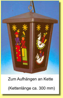 Zum Aufhängen an Kette  (Kettenlänge ca. 300 mm)